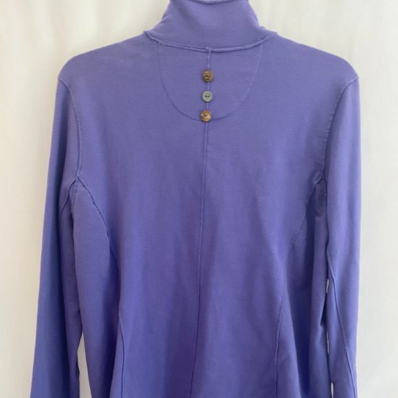 White Lotus Lifestyle Purple Long Sleeve Button Down Jacket Pockets Large - Picture 8 of 16